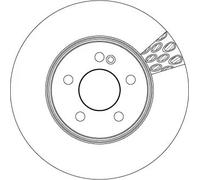 TRW DF6641S Disque de frein