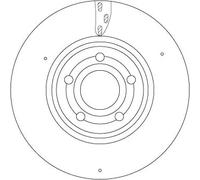 2x Disque de frein ventilé DF6717S TRW pour MERCEDES-BENZ CLA GLB GLA