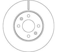 TRW Disque de frein DF6794 – avant ventilé – 1 pièce