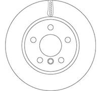 Disque de frein TRW DF6799 avant, ventilé, 1 pièce