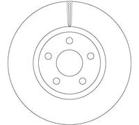 TRW DF6810S Disque de frein pour FORD