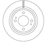 2x Disque de frein ventilé DF6908 TRW pour MITSUBISHI MIRAGE VI A trois volumes