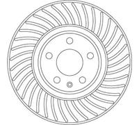 TRW DF6950S Disque de frein pour AUDI