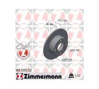 ZIMMERMANN 100.1205.52 Disque de frein