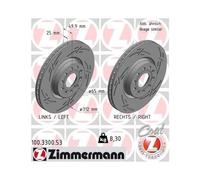 ZIMMERMANN 100.3300.53 Disque de frein