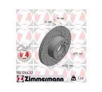 ZIMMERMANN 150.1264.52 Disque de frein