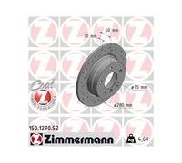 Otto Zimmermann GmbH Disques de frein pleins 150.1270.52 2x pour BMW 3 Coupé Décapotable