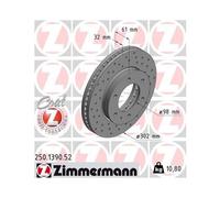 ZIMMERMANN 250.1390.52 Disque de frein
