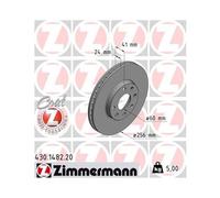 Disque De Frein Zimmermann 430.1482.20 Coat Z pour Opel Vauxhall General Motors