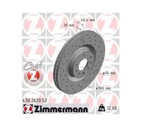 ZIMMERMANN 430.2620.52 Disque de frein pour OPEL,SAAB,VAUXHALL