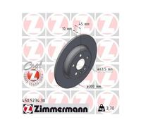 2x Disque de frein ZIMMERMANN 450.5234.30 convient pour LAND ROVER