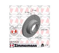 ZIMMERMANN 460.1515.52 Disque de frein