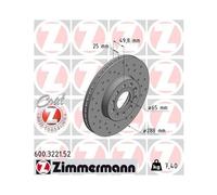 ZIMMERMANN – Disque de frein 600.3221.52