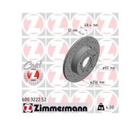 ZIMMERMANN 600.3222.52 Disque de frein