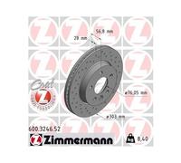 ZIMMERMANN 600.3246.52 Disque de frein