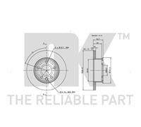 2x Disques de Frein Avant Ø282 MM Plein Recouvert pour VW Transporter IV Boîte