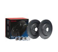 2x Disques + plaquettes ventilé de l'intérieur KT 08 023 BREMBO pour TESLA