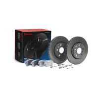 2x Disques + plaquettes ventilé de l'intérieur KT 08 033 BREMBO pour RENAULT