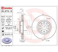 2x Disques + plaquettes ventilé de l'intérieur KT 08 054 BREMBO