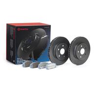 2x Disques + plaquettes ventilé de l'intérieur KT 08 065 BREMBO pour TOYOTA