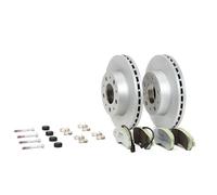 2x Disques + plaquettes ventilé de l'intérieur KT 10 048 BREMBO pour CITROËN