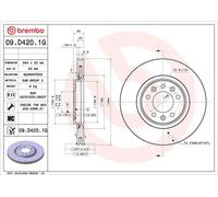 2x Disques + plaquettes ventilé de l'intérieur KT 10 051 BREMBO