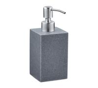 2x Distributeurs de savon, pompe, 300 ml, rechargeables, gris, set