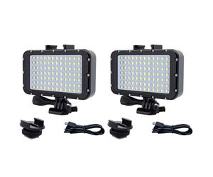 2X Diving Light LED Dimmable Night Light Video Light Diving und erwater Light for Go Pro Hero