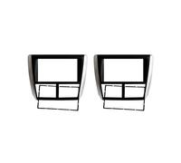 2X Double Din Autoradio Fascia pour Forester 2008-2012 Impreza 2007-2012 Radio StéRéO Dash Installation Garniture Kit Cadre Cadre Lunette