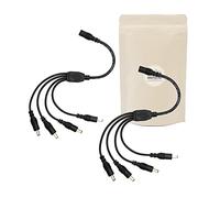 2X Doubleur séparateur rallonge 4 Voies vipère Cable 12v DC 5,5 x 2,1 mm Extension 30cm caméra Alimentation sécurité