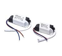 2x Driver LED, 8-12 W, Transformateur Pour Plafonnier, Alimentation Panneau, Connecteur DC (8-12 W)
