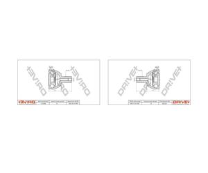 2X DrVE+ Ensemble De Joint De Cardan Côté Roue Pour Volvo V50 MW Ford