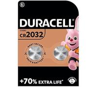 2 x Duracell Cr 2032 Lithium (1 blister de 2 batteries) 2 piles