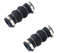 2x Durite de Turbo Tuyau d'Air Intercooler compatible pour Citroen Berlingo C2 C3 Picasso C4 C5 Jumpy Xsara Mini Peugeot 206 207 308 407 1007 3008 Expert Partner 1.6 HDI 1.6 D 9680356780 0382LW 0382LX