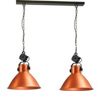 2X E27 Pendentif Lampe Cuivre Ø45Cm Lampe Suspendue Réglable Pour Table À Manger