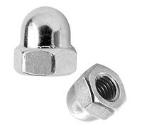 2x ECROU BORGNE ACIER M4 M5 M6 M8 M9x1 M10 M10x1 5/16" 3/8" VELO BRICOLAGE CYCLO (M6)