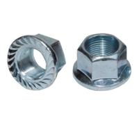 2x ECROU DE FIXATION AXE ROUE MOYEU AVANT ARRIERE 3/8"" CRANTE VELO VTT VTC VILLE ROUTE