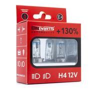 2x EINPARTS +130% H4 Ampoule feu de route 12V 60/55W 5000K P43t Feu de Route