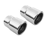 2x Embout Tuyau De Sortie Pot D'échappement 50mm Diamètre Intérieur Acier Inoxydable