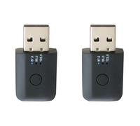 2x Émetteur-récepteur Bluetooth 5.1 FM pour voiture, kit mains libres mini USB Bluetooth pour voiture, adaptateur audio sans fil pour voiture