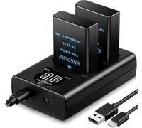2x EN-EL14/EL14a Nikon Batterie de Rechange et Chargeur Double Intelligent LED USB pour Nikon D5600 D5100 D5200 D5300 D5500 D3100 D3200 D3300 D3400 D3500, Coolpix P7000 P7100 P7200 P7700, P7800