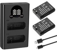 2x EN-EL14 EN-EL14a Replacement Battery Compatible with Nikon D5600 D5500 D5300 D5200 D5100 D3500 D3400 D3300 D3200 D3100 DF Coolpix P7800 P7700 P720 0 P7100 P7000