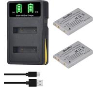 2x en-EL5 Battery + LED Dual Built-in USB Charger with Type C Port Compatible with Nikon Coolpix P90 P80 P100 P500 P510 P520 P530 P5000 P5100 P6000 5900 7900 Coolpix S10 Camera