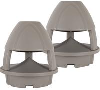McGrey WPL-660GY BT Paire d'Enceintes Extérieures 360° - 2 Enceintes Jardin Actives 2 Voies - Portée Bluetooth® env. 10 mètres - Diffusion sonore à 360° - Résistantes à l'eau et aux UV (IP56) - Gris