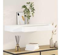 2x Étagère Murale avec Tiroirs Blanc 80 cm Meuble de Rangement Stockage vidaXL