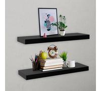 2x Etagères Murales Flottantes 120x20x3,8 cm Suspendues Rangement vidaXL