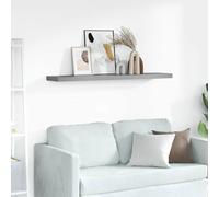 2x Etagères Murales Flottantes Gris 80x23,5x3,8 cm MDF Suspendues Salon vidaXL
