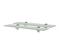 vidaXL Schappen zwevend 2 st 40x20 cm 8 mm glas3051519 Transparent G