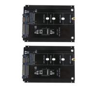 2X Étui Noir Prise CY B + M 2 M. 2 SSD NGFF () Vers Adaptateur 2.5 pour SSD M2 2230/2242/2260 / 2280mm