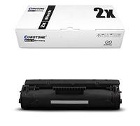 2X Eurotone Toner pour Canon I-Sensys LBP 800 810 remplace 1550A003 EP22 EP-22 Noir Set Noir